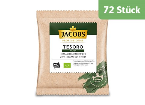 Jacobs Tesoro Filterbeutel Filterkaffee gemahlen 72 x 70g